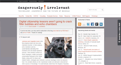 Desktop Screenshot of dangerouslyirrelevant.org